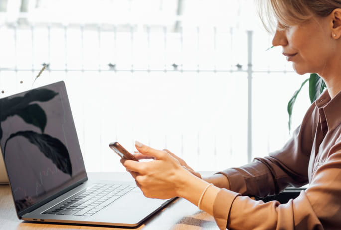 Image of a woman making a phone call